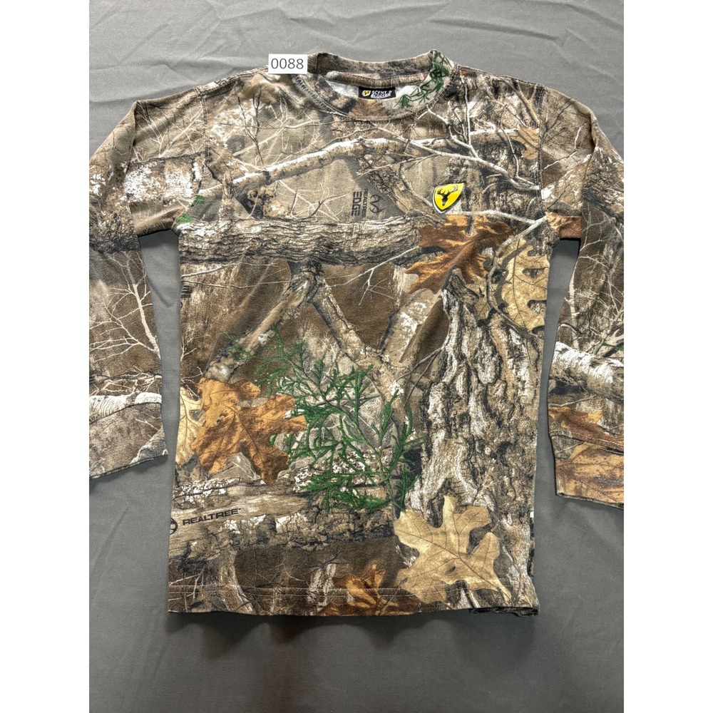 Realtree Edge Camo Youth Scent Blocker Long Sleeve Hunting Shirt Small